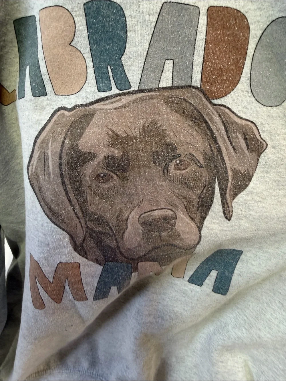 Labrador Mama Graphic Sweatshirt - Gray